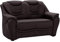 Cavadore 2-Sitzer Bansa mit Federkern / Polstercouch in Leder / 148 x 94 x 95 / Echtleder Braun