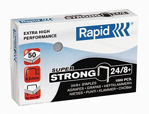 Rapid® Heftklammer, 24/8+, verzinkt (1.000 Stück), Sie erhalten 1 Packung á 1000 Stück