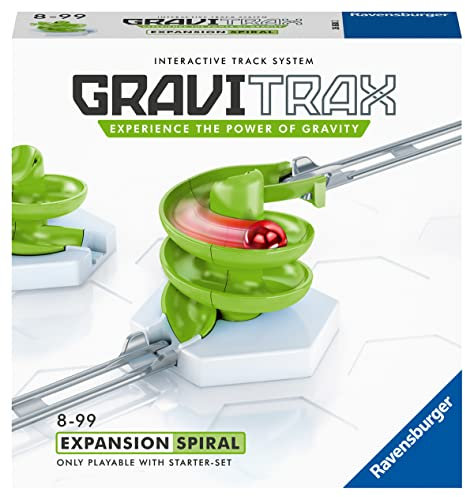 Ravensburger GraviTrax Spiral Add On Extension Accessory - Marble Run and Construction Toy For Kids Age 8 Years and Up - STEM