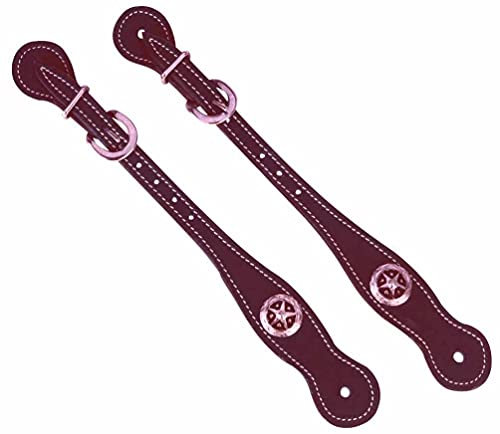 EKKIA Western Sporenriemen aus Leder Westernsporenriemen mit Verzierung
