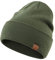 Magracy Strickmütze für Herren und Damen, Wintermützen, Unisex, mit Manschetten, Strickmütze, armee-grün, 58