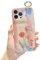 Lastma iPhone 12 Pro Case Cute with Wrist Strap Kickstand Glitter Bling Cartoon IMD Soft TPU Shockproof Protective Cases Cover for Girls and Women - Tulipa