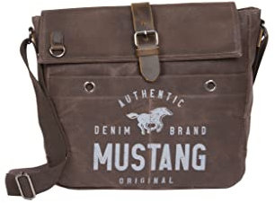 Justified MUSTANG Houston Umhängetasche Crossbody A3 Braun