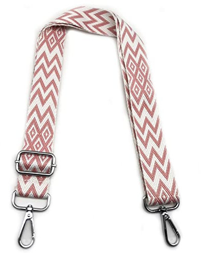 Taschengurte zum Wechseln Rosa, Verstellbarer Schultergurt für Taschen, Taschengurt Breit Schulterriemen mit Karabiner Silber 3.8cm, Umhängegurt für Tragegurt Taschen für Damen Taschen DIY, #2