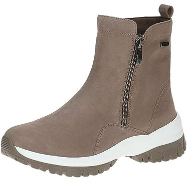 CAPRICE 9-26204-41, Botines planos con cordones para Mujer, Marrón (Mud Suede), 42 EU