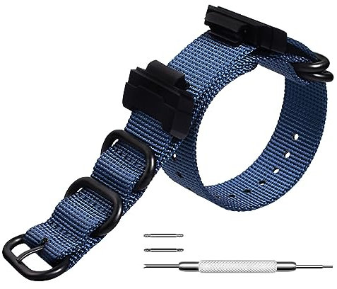 Ersatzband Nylon für Casio G-Shock Modell GA-100 / GA-110 / GA-100C / GA-300 / GA-120 / GA-200/ GD-100 /GA-140/GA-735/GA-800/DW-5600/DW-5610/DW-5610/DW-5610/DW-5610/DW-5610/DW-5610/DW-5610 W-5610 / DW