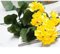 ZYWUOY 5 Künstliche Geranie Rot Rosa Blumen, Pflanze Künstliche Pflanzen Künstliche Blume Haitang Blume Für Outdoor Garten Heimdekoration Gelb