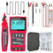 Tester per cavi di rete: localizzatore di cavi 3 in 1 con display LCD, tester Lan multifunzione, tester per cavi Ethernet con multimetro, tester per circuiti PoE, localizzazione guasti e test