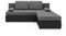 ALTDECOR Ecksofa mit Schlaffunktion und Bettkasten Corner Sofa Bett Eckcouch Couch L-Form Schlafcouch Ausziehbar Wohnlandschaft Schlafsofa Cauchsofa - BOL - 208x150x95cm Grau