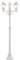 Lightbox 3 flammige Außen Stehlampe - klassische Outdoor Standleuchte - spritzwassergeschützt (IP44) - 2 m Höhe - Ø 58 cm - E27 Fassung - max. 60 W - aus Metall/Glas - in Weiß