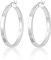 ALEXCRAFT Dick Creolen Silber 925 Groß Damen Ohrringe Silver Hoop Earrings Geschenk für Frauen Freundin Mama Mädchen