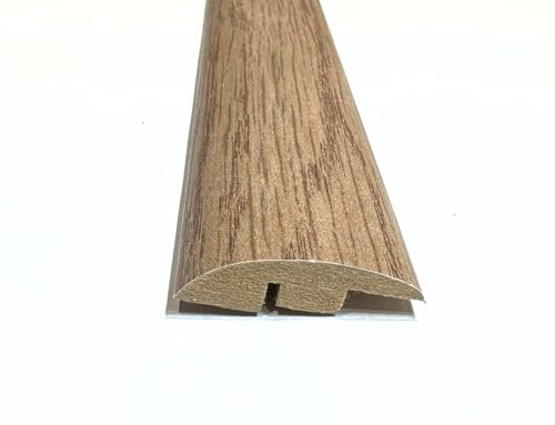 New York Oak Laminate & Wood Flooring Section Transition Bar MDF Threshold Strip Ramp Edge Profile Door Trim Moulding Oak (1, 2400mm (7ft 9))