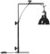 PawHut Support de lampe chauffante pour reptiles, hauteur et largeur réglables, lampe chauffante pour amphibiens, lézards, tortues, geckos, base en acier, 32 x 9 x 67 cm, noir