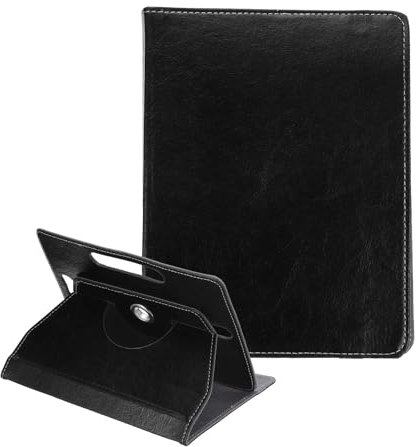 sourcing map Universal 8 Inch Tablet Case, PU Leather 360 Degree Rotatable Protective Cover Case for 8.0-8.7 Inch Tablet, Black