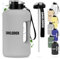 SMILODOX Trinkflasche 2,2 Liter - Extra Stark große Wasserflasche - BPA-frei, Sportflasche + Strohhalm (2 Deckel) Ideal für Fitnessstudio, Bodybuilding, Outdoor-sport, Wandern & Büro