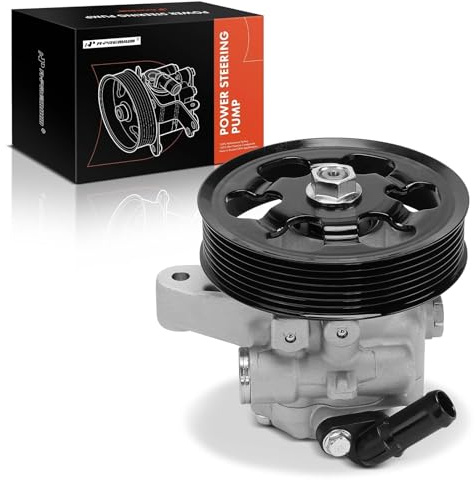 A-Premium Power Steering Pump, with Pulley, Compatible with Honda CR-V 2002 2005-2011, Accord 2006-2007, Element 2006-2011 & Acura RDX 2007-2012, TSX 2006-2008, RSX 2002-2006, 2.0L 2.3L 2.4L