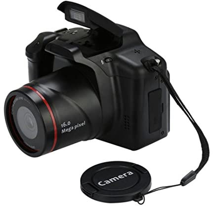Lawnrden Fotocamera Digitale SLR 1080p Video videocamera Fotocamera Digitale Zoom Digitale 16x con Schermo da 2,4 Pollici per Fotografia vlogging Nero e Fotocamera Digitale