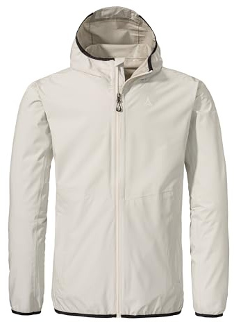 Schöffel Herren 2.5L Jacket Aiplspitz M, leichte Outdoor Jacke, wasserdicht & atmungsaktiv, Regenjacke aus 2,5-Lagen Venturi mit 2-Wege-Stretch und verstellbarer Kapuze