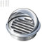 Qrity Rejilla de Ventilación Redonda de Acero Inoxidable, Cubierta de ventilación para el Escape de Pared Externo, 190mm