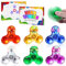 SCIONE 6 Stück Kristall LED Licht Fidget Spinner für Kinder,Mini LED Light up Fidget Spielzeug für Kleinkinder Glow in The Dark Party Supplies Stressabbau für Kinder und Erwachsene