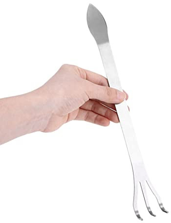 Rastrillo de Raíces de Acero Inoxidable, Rastrillo de Bonsái Ligero de 3 Puntas con Mango Ergonómico, Suelo Aflojado, Juego de Herramientas para árboles Bonsái para Plantas de
