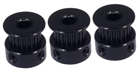 MUSISALY 3stücke Aluminium Umlenkrolle Mit Zähnen Und Bohrung Geeignet Breiter Zahnriemen Langlebig Und Robust Wahl Für Lineare