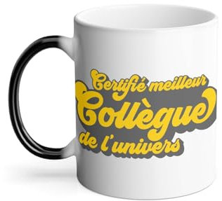 Thermo-Reactive Mug Magic Mug – Certified Best Colleague in the Universe Work, Employee Retirement – 325 ml