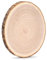 HERZONE Paulownia Holzscheiben 35-40cm1pcs Holzscheiben zum Basteln,Dicke ca.2mm Polierte Holzplatte Rund aus Natürlichem Paulownia-Holz (1)