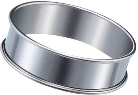 Anneaux de cuisson uniques pour muffins et pâtisseries en acier inoxydable