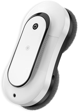 EEland Portable Window Cleaning Robot, Ultrasonic Dual Spray,3000Pa Suction Power, Window Cleanner with Intelligent Edge Detection, Infrared Remote Control