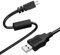pluX USB-A to 8 Pin Mini USB Cable 1.5m Black