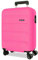 ROLL ROAD Flex - Valigia da cabina rosa, 38 x 55 x 20 cm, rigida 2,5 kg, chiusura a combinazione laterale, ABS, 2,5 kg, 35 l, bagaglio a mano, Rosa, Taglia unica, Valigia cabina