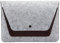 Custodia protettiva in feltro per computer e tablet, compatibile con notebook Apple MacBook da 15, 15,3, 15,4, 15,6, 16,3, Asus, Dell, HP, Microsoft, Samsung, colore grigio chiaro, 15,6