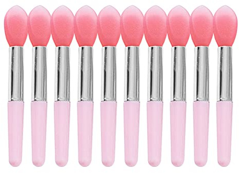 10Pcs Morbido Silicone Lip Balms Lip Brush Rossetto Cosmetico Trucco Pennelli Rossetti Pennello Silicone