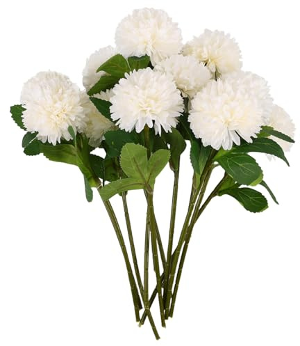 HOOTNEE 12pezzi Bouquet Di Crisantemo Finto Fiori Di Crisantemo Artificiali Steli Di Fiori Autunnali Bouquet Da Sposa Per Decorazioni Centrotavola Autunnale