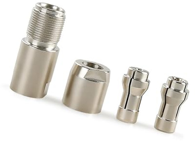 Hartstahl Schleifer Konvertierung, 3-mm-6-mm Spannzangen für Rotationswerkzeuge, M10x1, 5-Gewindeadapter, Halloween Latex, atmungsaktive Latex Kopfbedeckung, Horror freundliches Rollenspiel