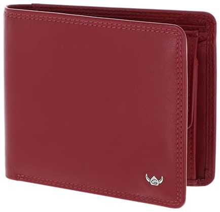 Golden Head Leder Geldbörse Polo RFID Protect Scheintasche 1162 Rot dunkelrot