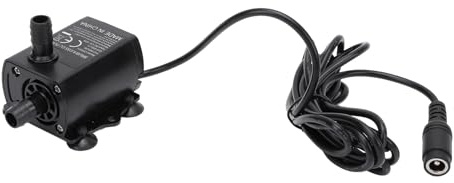 Aumotop Kleine Brunnen-Tauchpumpe, Wasserdicht, Einstellbare Durchflussrate 0–400 L/h, 0–157,5 Zoll Hub, DC 12 V, 10 W, Geeignet für Aquarien, Computer-Wasserkühlsysteme, Tauchfähiges PC-Material