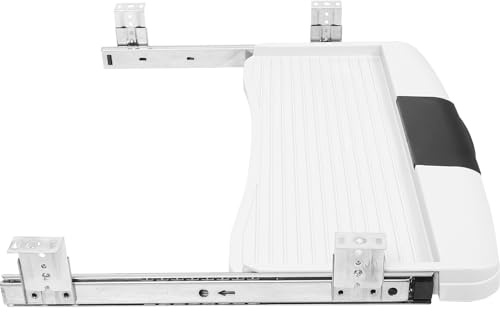 INOOMP Supporto Tastiera Cassetto Scorrevole Estraibile in Materiale Resistente, Vassoio per Tastiera sotto Scrivania per Scrivania e Postazione PC