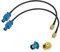 Eightwood DAB Antenne Fakra Adapter Auto Radio TV DAB GPS Fakra Zauf SMA Stecker Pigtail Fakra Kabel RG174 8inch 20cm 2 Stücke für Seat Skoda VW Golf MEHRWEG