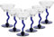 GELATO VERO Eiscremeglas 6er-Set Dessertschale Eisbecher Molise Bambini 400ml blau