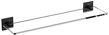 Bath+ by Cosmic 2763644 Stick Shelf, Matte Black, Mediano
