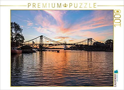 CALVENDO Puzzle Kaiser Wilhelm Brücke im Sonnenuntergang 1000 Teile Puzzle quer | Lege-Größe cm Foto-Puzzle für glückliche Stunden