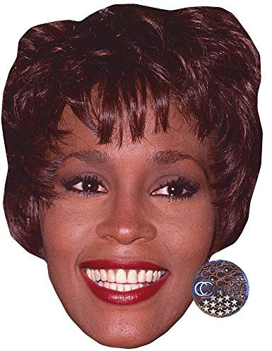 Whitney Houston (Smile) Maske aus Karton