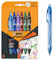 BIC Gel-ocity Quick Dry - Stylos-Gel Rétractables Séchage Ultra-Rapide - Pointe Moyenne (0,7 mm) - Couleurs Assorties, Blister de 6