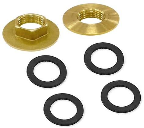 Lock Nuts to Secure Faucet 1/2 Inch Brass for Installation Kit of Faucet Bathroom Pop-Up Locknuts 2 Pack