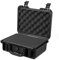 AxiGear Wasserdichter Hartschalenkoffer mit anpassbarem Schaumstoffeinsatz, 27,9 x 22,9 x 12,7 cm, Schwarz