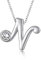 CRYSLOVE Initialen Kette Halskette Initiale Alphabet A-Z Kristall Buchstaben Anhänger Halskette,Schmuck Damen, kette mit Name