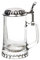 Arnstadt Crystal Chope à bière avec couvercle en étain Personnalisable