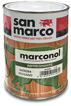 SAN MARCO MARCONOL IMPREGNANTE PER LEGNO 10 L ELEVATO POTERE PENETRANTE (NOCE CHIARO)
